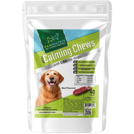 CBD Dog Chews - Zero THC.